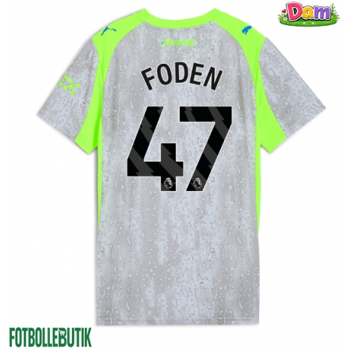 Manchester City Phil Foden #47 Tredje Tröja Kvinnor 2025-26 Kortärmad